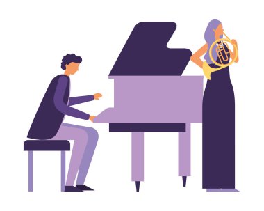 müzik insanları aletler