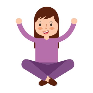 küçük kız kollarını germe