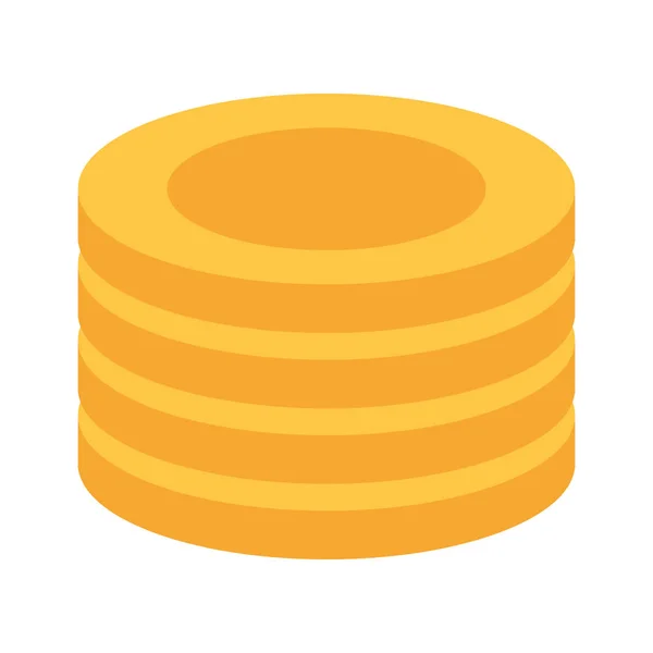 Münzen Geld stapeln — Stockvektor