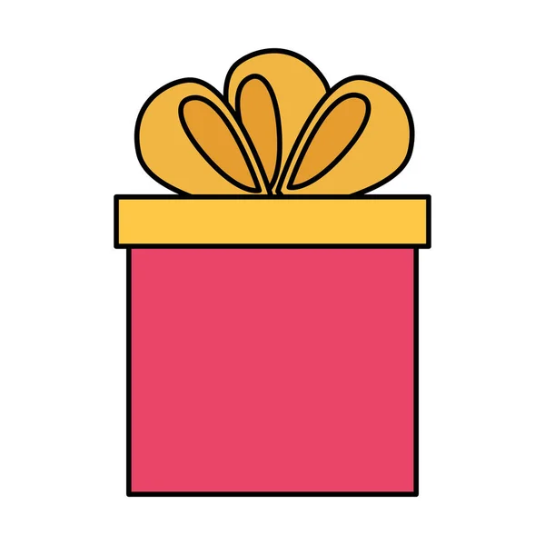 Geschenkbox auf weißem Hintergrund — Stockvektor