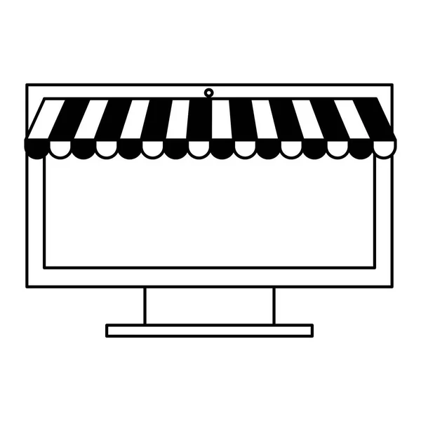 Online buying ecommerce — Stock Vector