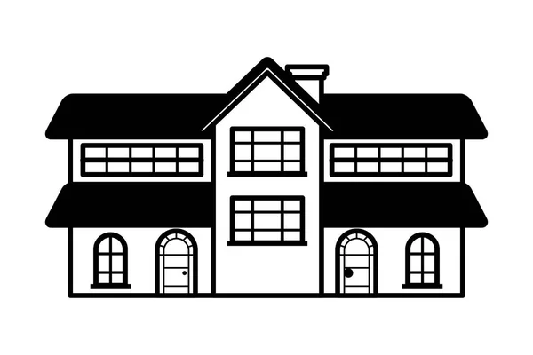 Casa casa sobre fondo blanco — Vector de stock