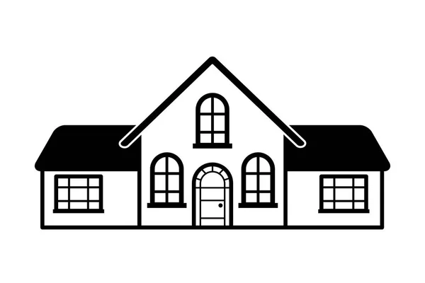 Dům domů na bílém pozadí — Stockový vektor