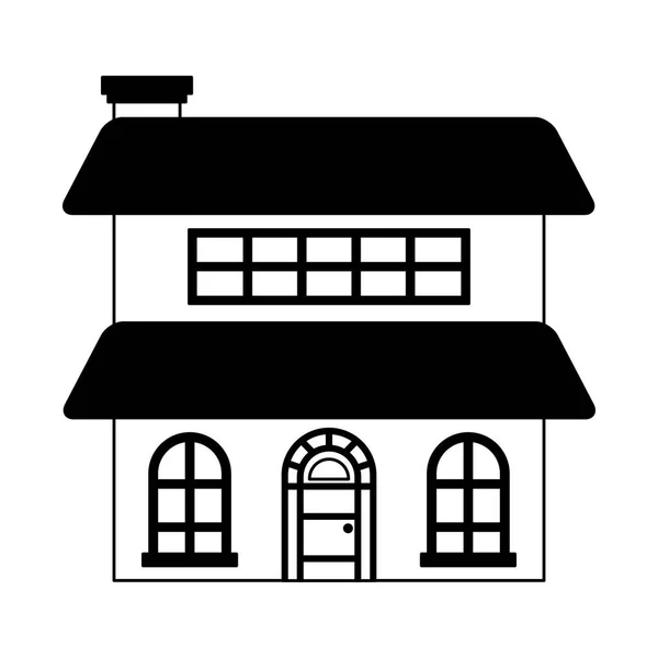 Hus hem på vit bakgrund — Stock vektor