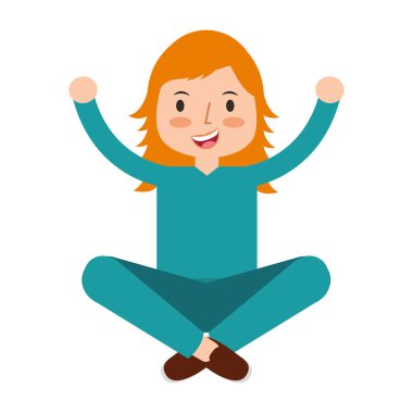 küçük kız kollarını germe