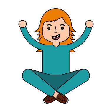 küçük kız kollarını germe