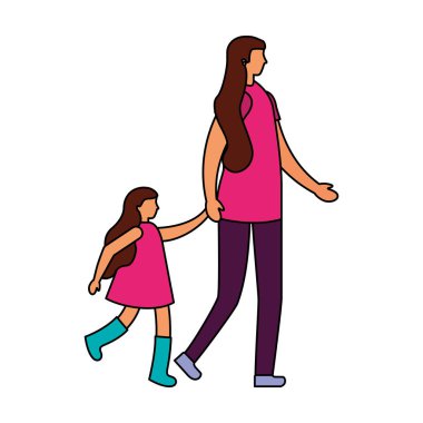 Anne ile kızı elele