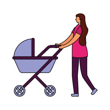 Anne iterek bebek arabası