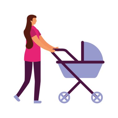 Anne iterek bebek arabası