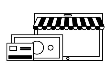 Çevrimiçi alışveriş kavramı