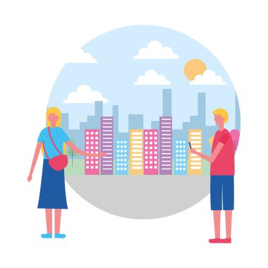 iki sokak şehir şehir içinde