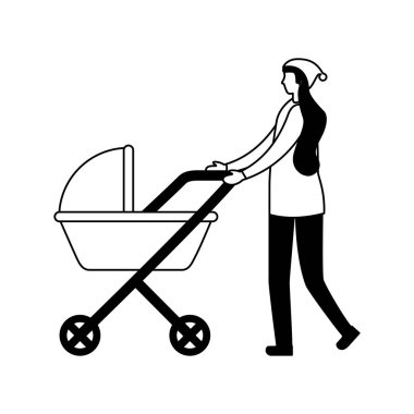 Anne iterek bebek arabası