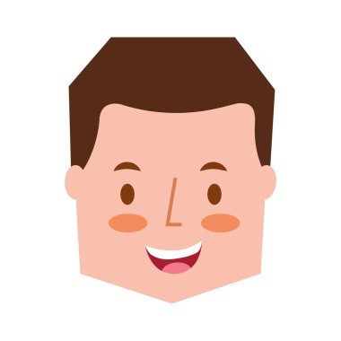 Adam yüz karikatür karakter görüntü