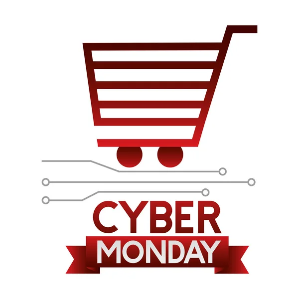 Venta Cyber Monday — Archivo Imágenes Vectoriales