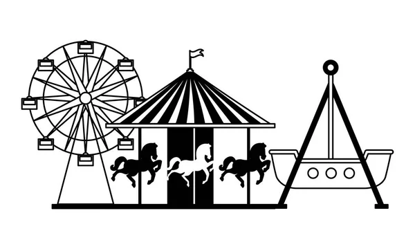 Vidámpark karnevál — Stock Vector