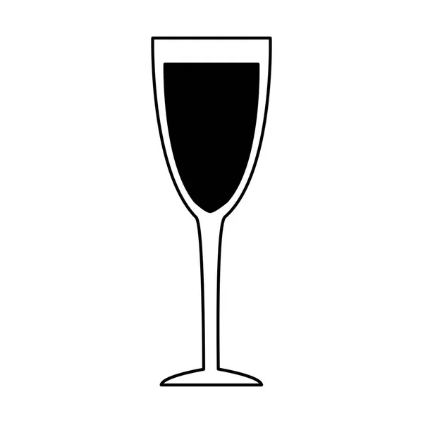 Скляна чашка на білому тлі — стоковий вектор