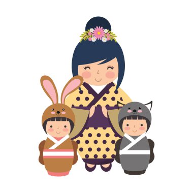 şirin kokeshi bebek