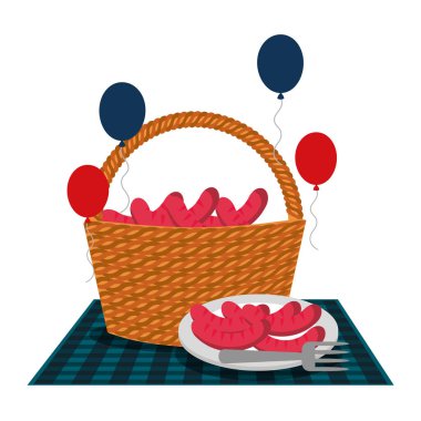 hasır sepet sosis balon