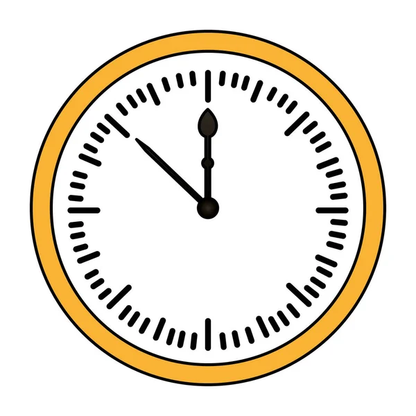 Reloj redondo tiempo — Vector de stock