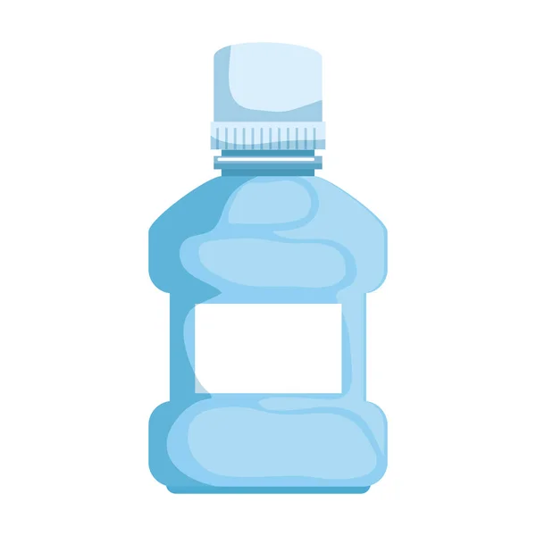 Ícone de garrafa de lavagem bucal — Vetor de Stock