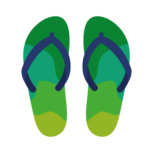 Flip flops isolated icon — Stock Vector