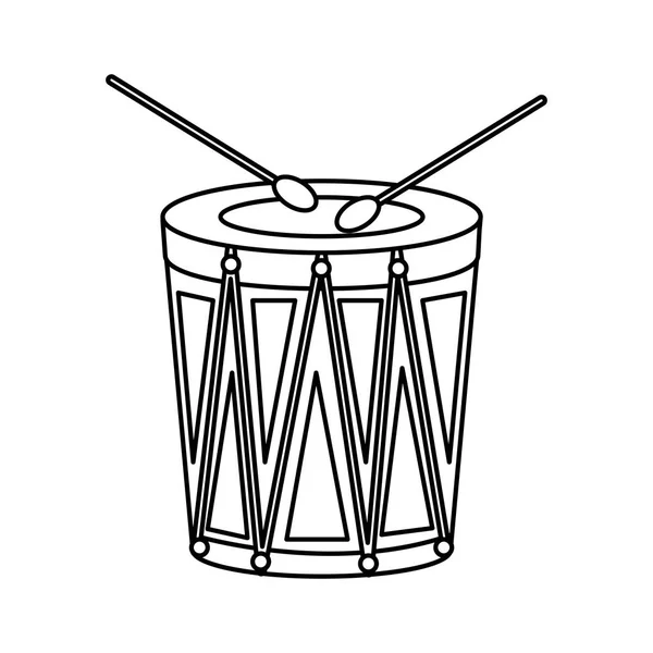 Farsangi bongo eszköz ikon — Stock Vector