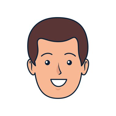 genç adam baş avatar karakter