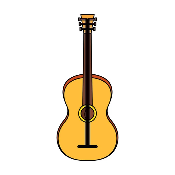 Gitar enstrümanı müzik simgesi — Stok Vektör