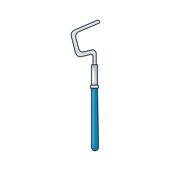 Dentist hook tool icon — Stock Vector