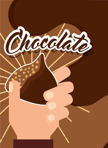 People chocolate candy — Stock Vector