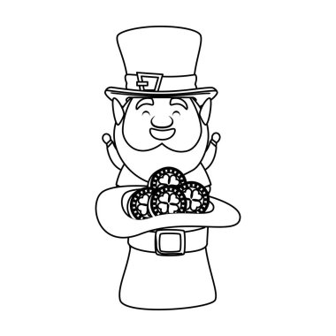 cüce şapkası ve para ile aziz patrick