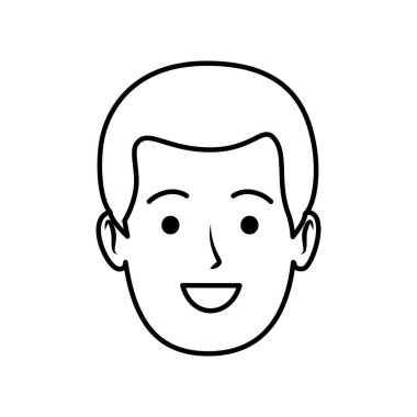 genç adam baş avatar karakter