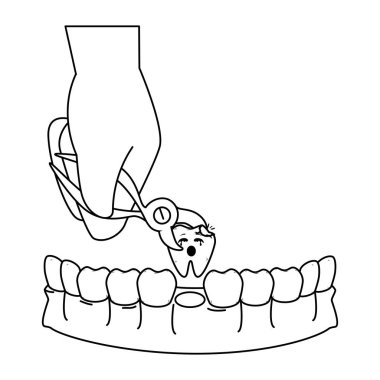 Pense ile açılan diş hekimi