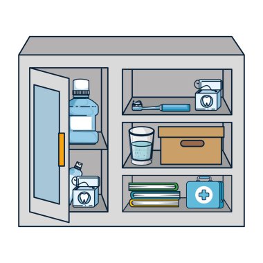 diş hijyeni ürünleri ile ekran duruma