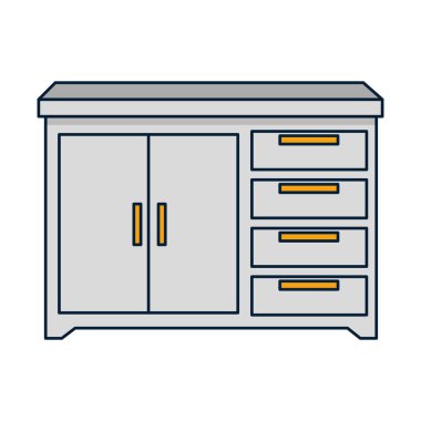 çekmece ahşap izole simgesi