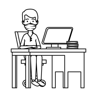 ofiste genç diş hekimi erkek