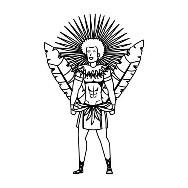 Brezilyalı erkek dansçı karakter