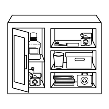 diş hijyeni ürünleri ile ekran duruma