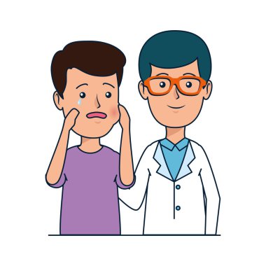 hasta ile genç diş hekimi