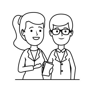 Genç diş hekimleri iki karakter