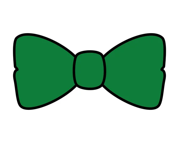 Bowtie eleganckie akcesoria ikona — Wektor stockowy