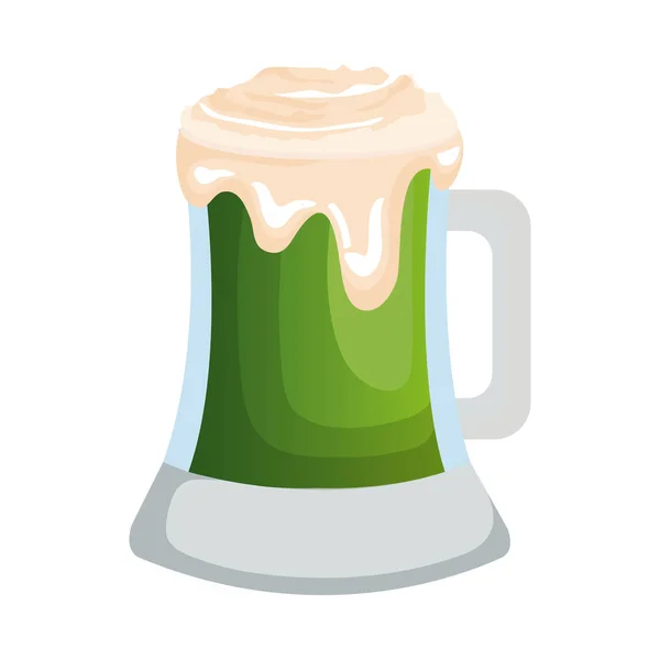 Beer jar isolated icon — Stock Vector