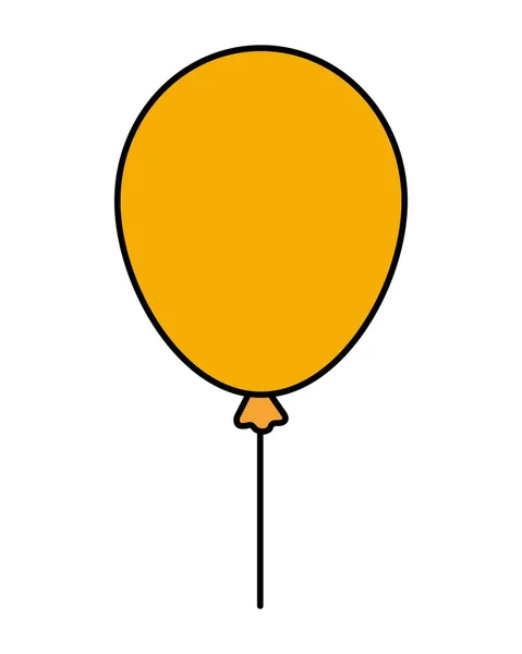 Ballon helium zwevende pictogram — Stockvector