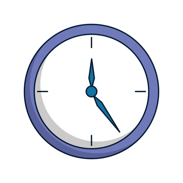 Time klok geïsoleerde pictogram — Stockvector