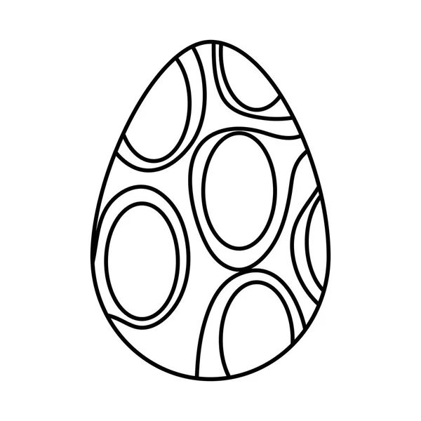 Vejce malované šťastné Velikonoce ikony — Stockový vektor