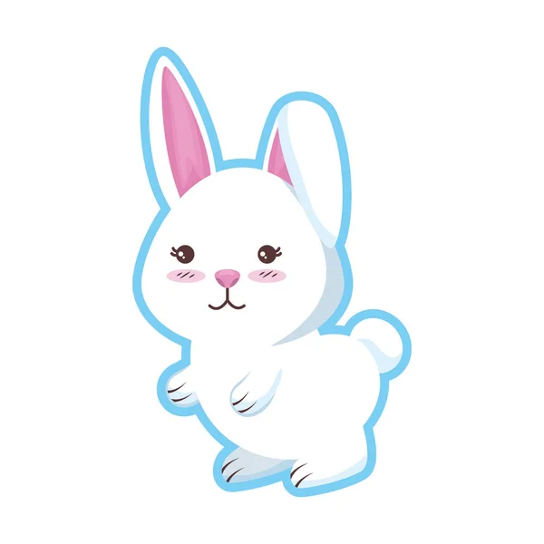 Cute rabbit character icon — Stock Vector