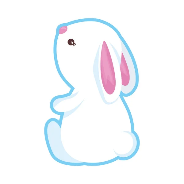 Cute rabbit character icon — Stock Vector