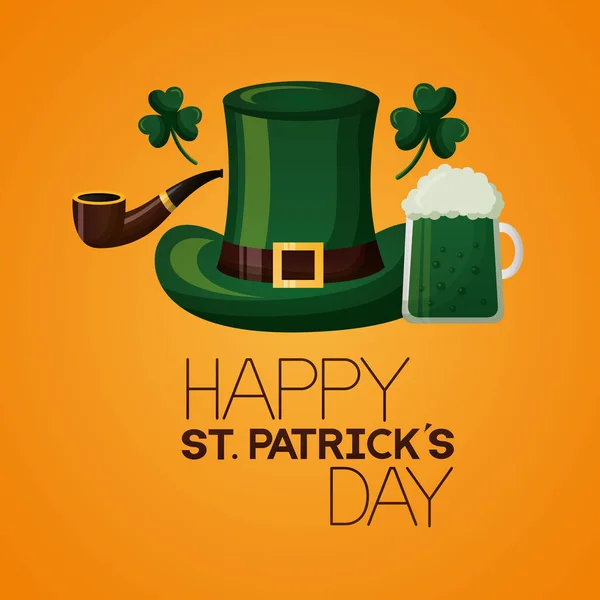 Feliz día de San Patricio — Vector de stock