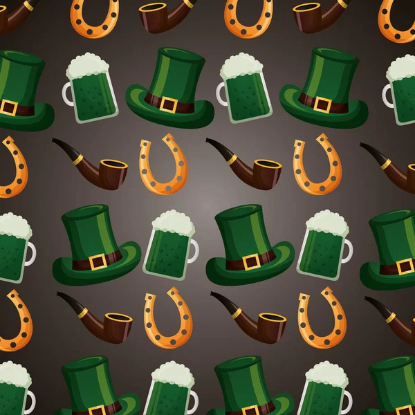 Glücklicher St. Patricks Day — Stockvektor