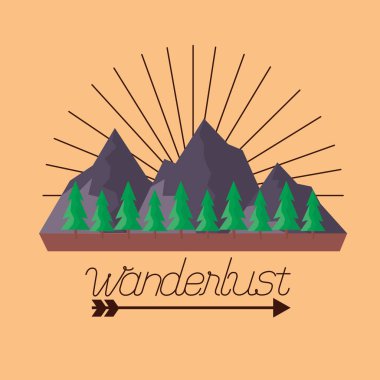 Yolculuk tutkusu manzara keşfedin